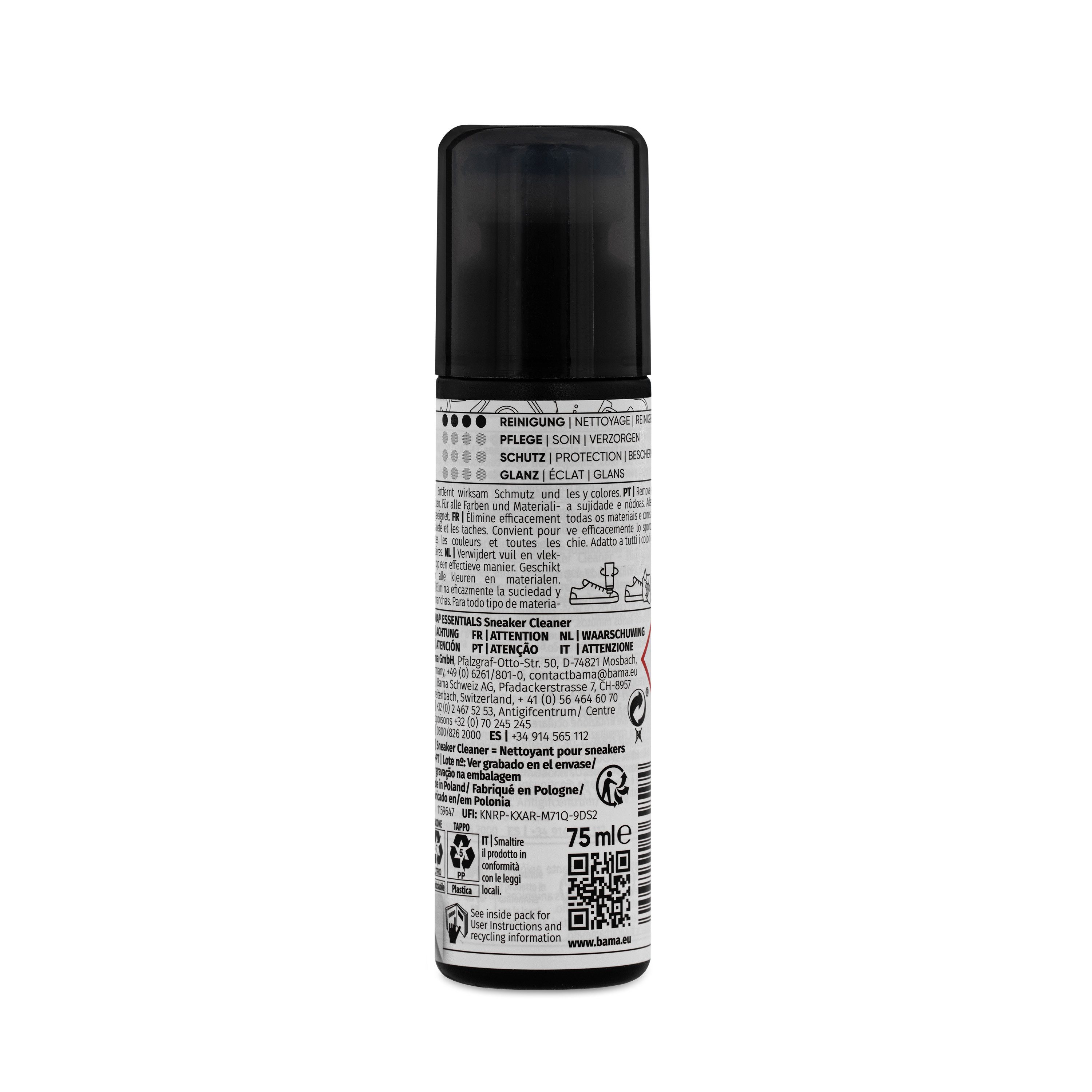 BAMA Group Essential Sneaker Clean - Reiniger mit Schwamm für saubere Sneaker Schuhreiniger