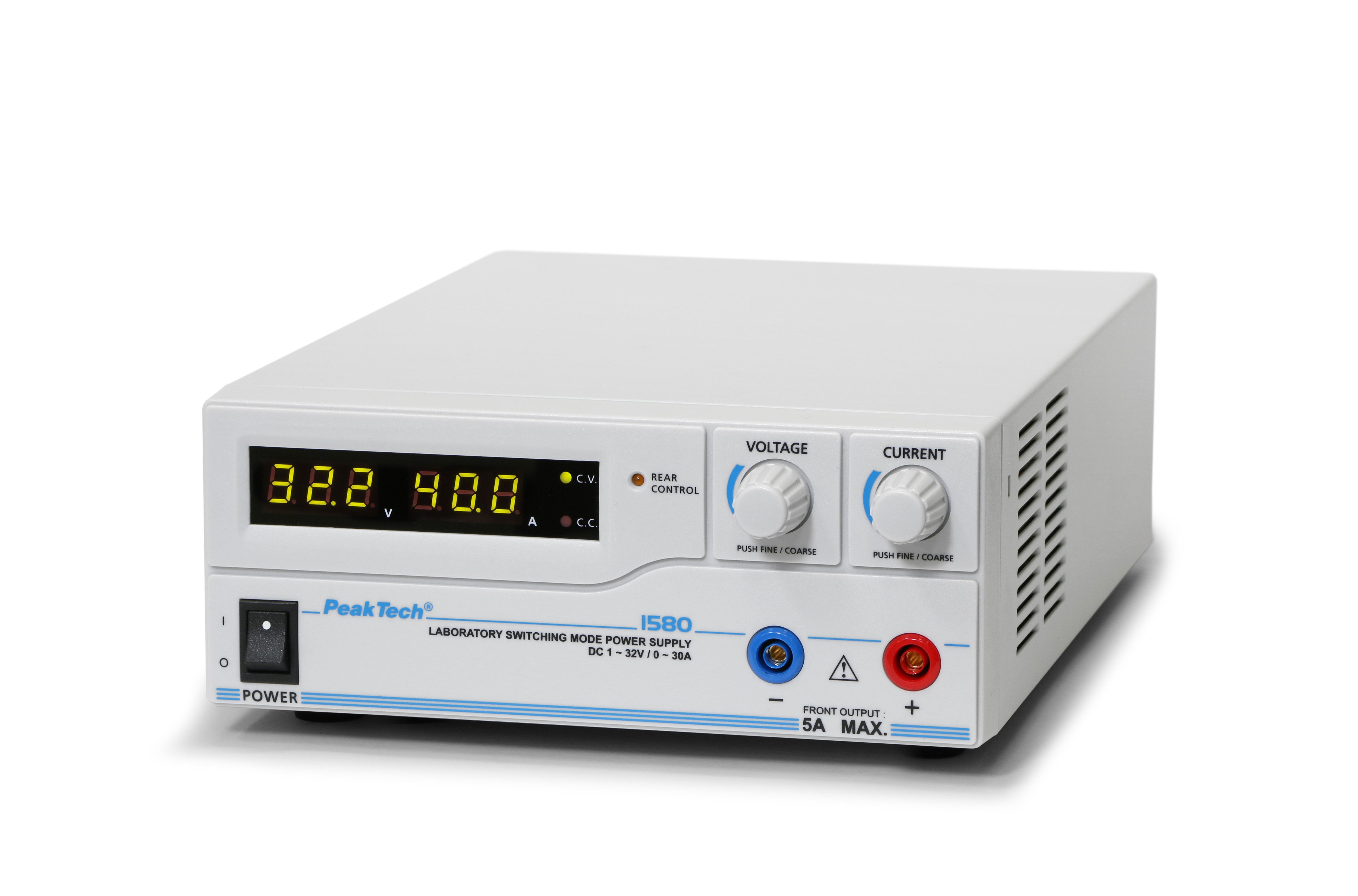 PeakTech Labornetzteil 1-32V / 0-30A DC – Labornetzgerät Labor-Netzteil