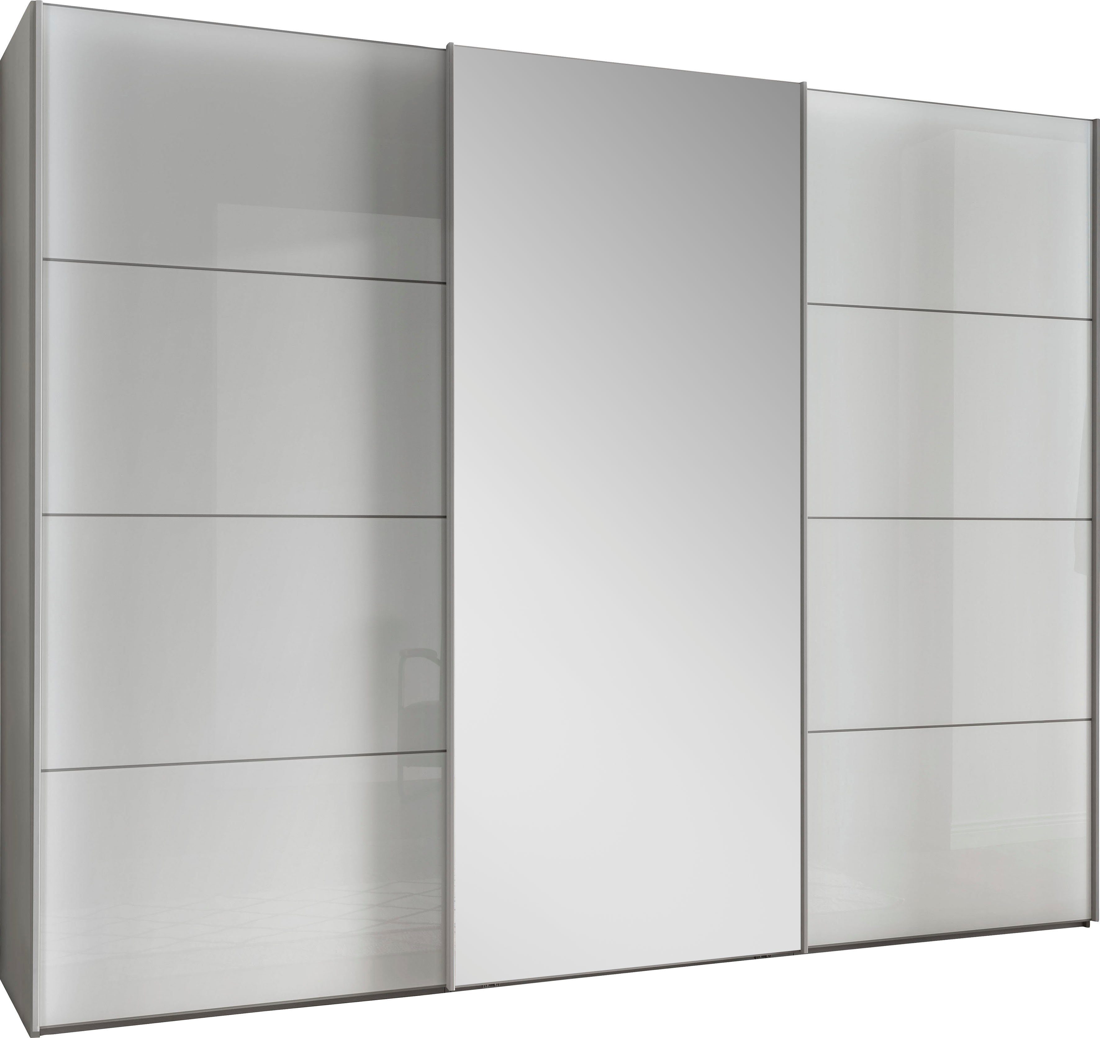 WIEMANN Schwebetürenschrank Kos mit Spiegeltür und Schattenfuge