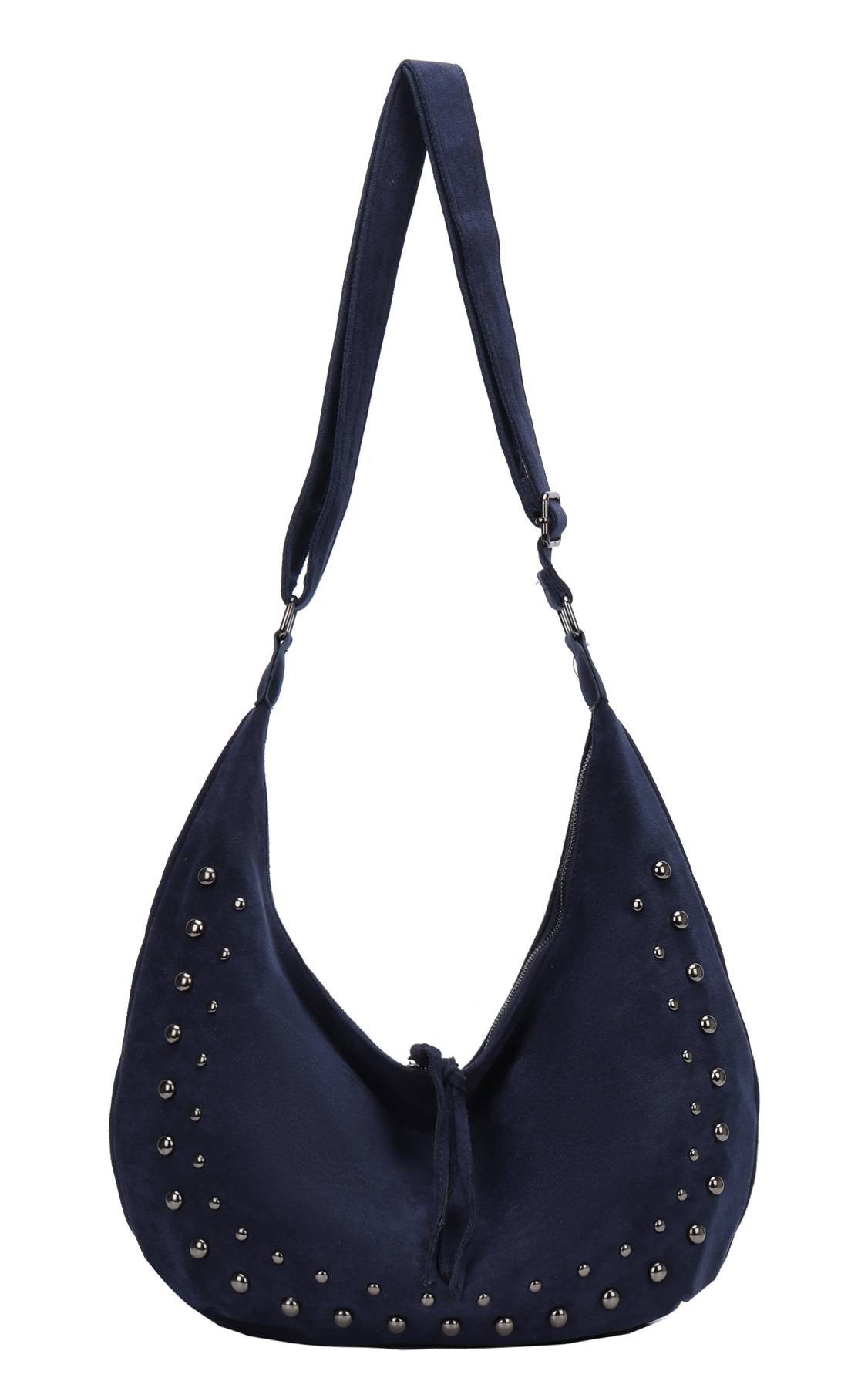 ITALYSHOP24 Schultertasche Damen Tasche MOON Halbmond günstig online kaufen