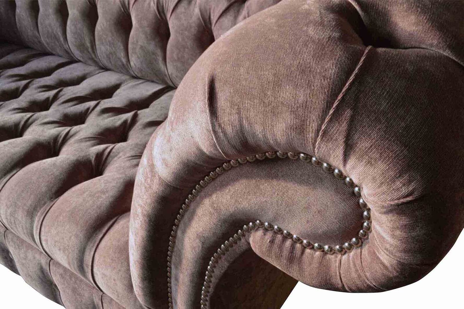 Design Sofas Sofa Dreisitzer Sofa Lila, In Sitzer Couch Chesterfield Europe 3 Made JVmoebel Polster