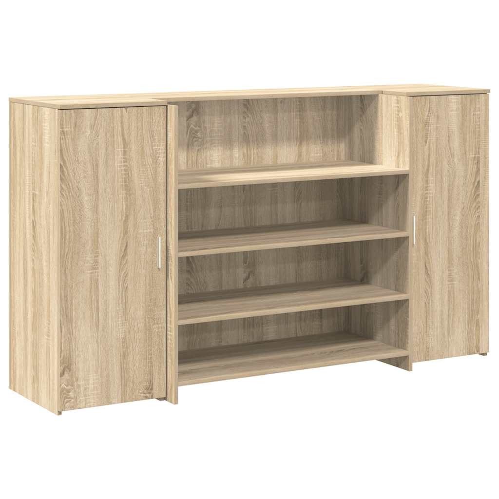 vidaXL Schreibtisch Empfangstheke Sonoma-Eiche 180x50x103,5 cm günstig online kaufen