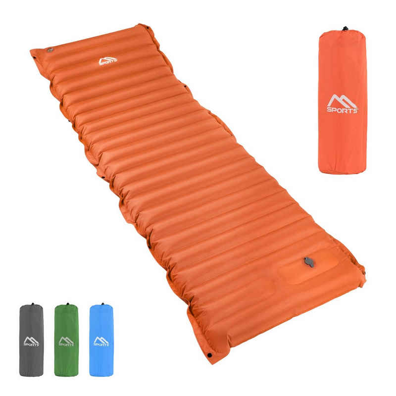 MSports® Isomatte Camping Isomatte - Schlafmatte - Ultraleichte Isomatte für Outdoor mit Fußpresse Pumpe - Feuchtigkeitsbeständig