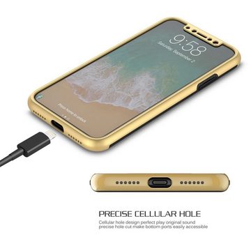 König Design Handyhülle Samsung Galaxy J5 (2017), Samsung Galaxy J5 (2017) Handyhülle Backcover Gold
