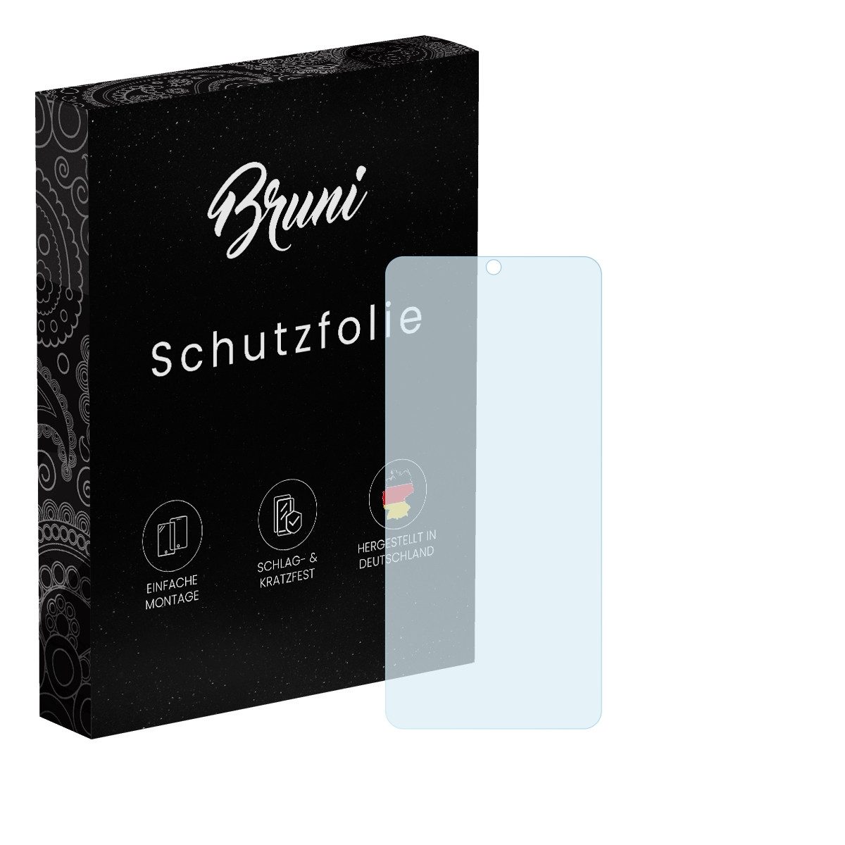 Bruni Schutzfolie Glasklare Displayschutzfolie für Poco X7 Pro, (2 Folien), praktisch unsichtbar