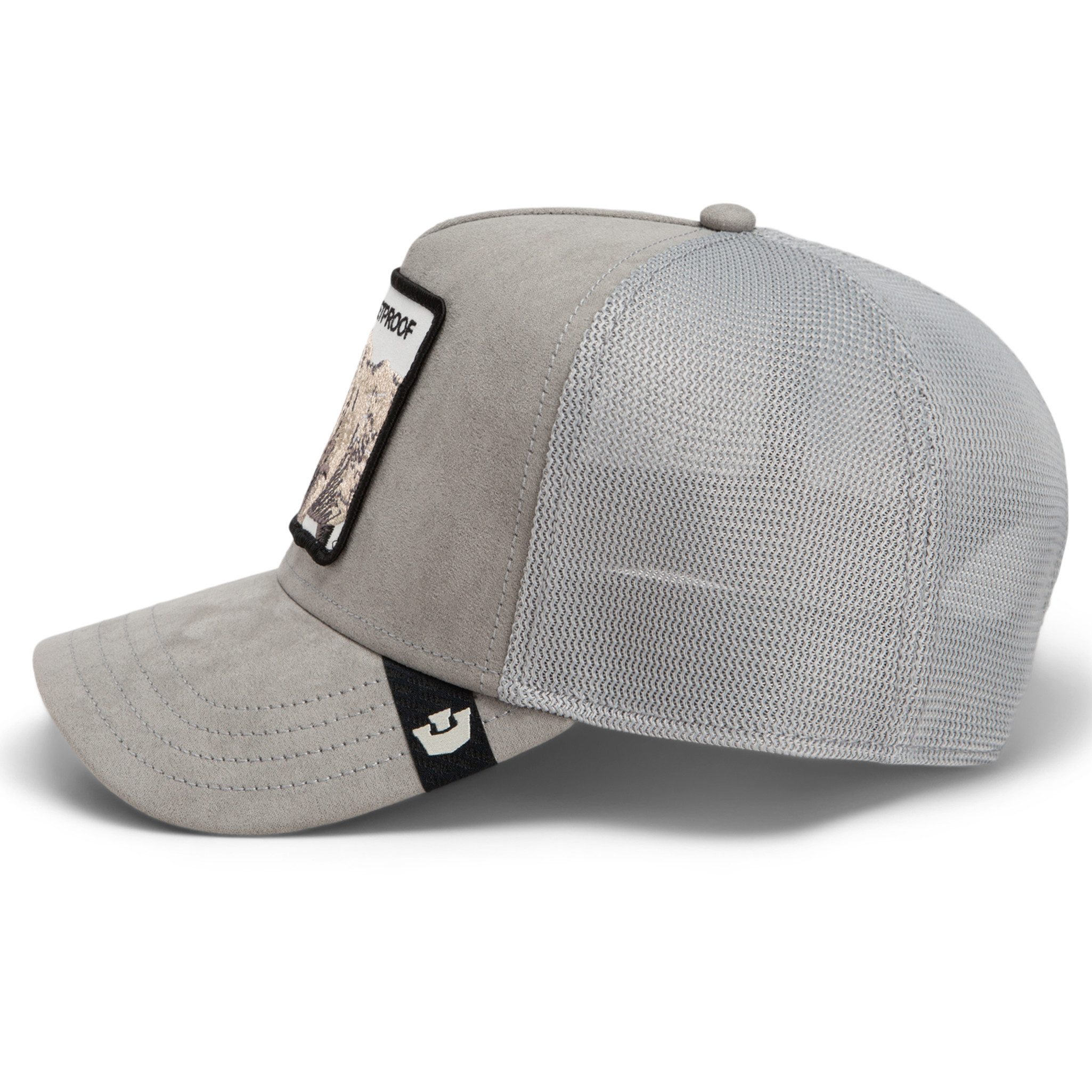 GOORIN Bros. Trucker Cap Goorin Bros. OG Trucker Cap Core Mesh Suede Rhino Gloss (Basecap, Basecap, Meshcap, Trucker Kappe) – Bild 3 von 5