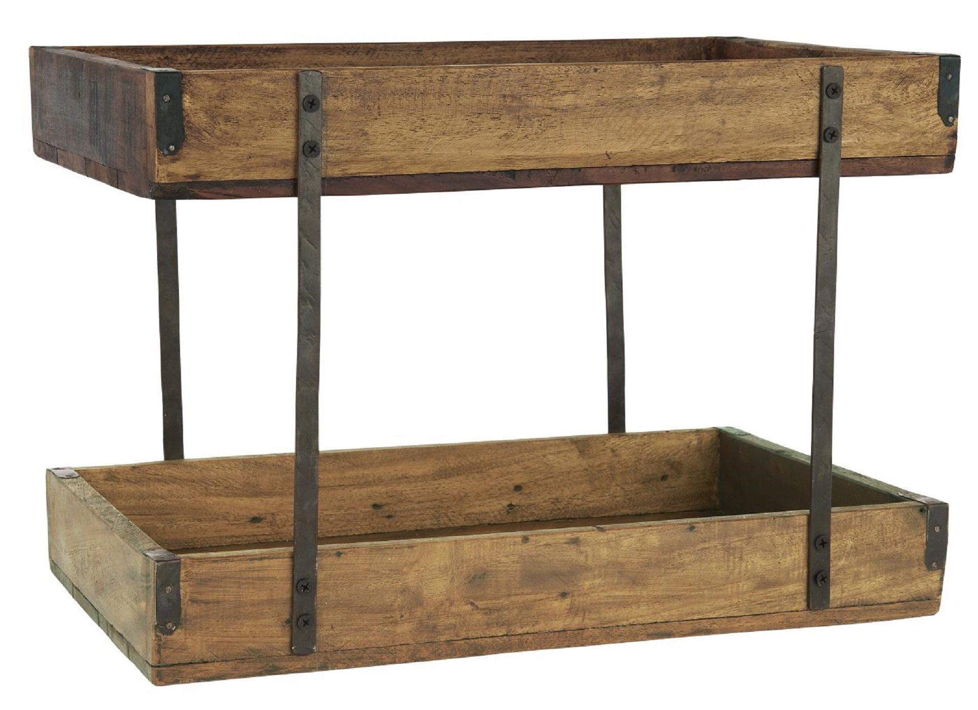 Ib Laursen Bücherwand Holz Regal Tablett 2-stufig Etagere UNIKA Ständer Deko Aufbewahrung