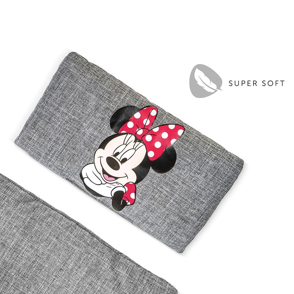 Hauck Hochstuhlauflage Disney Deluxe - Minnie Grey, Sitzpolster Sitzkissen – Sitzauflage für Alpha Hochstuhl