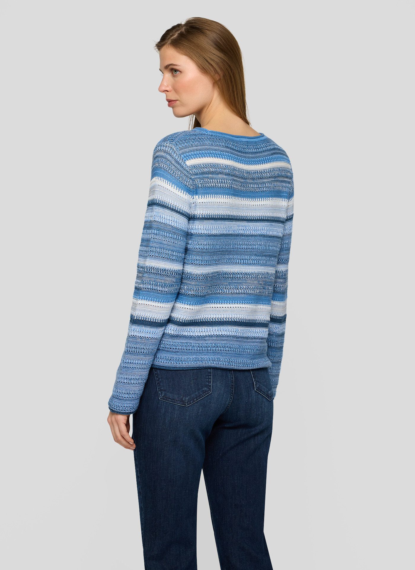 Rabe Strickpullover mit Streifen Muster