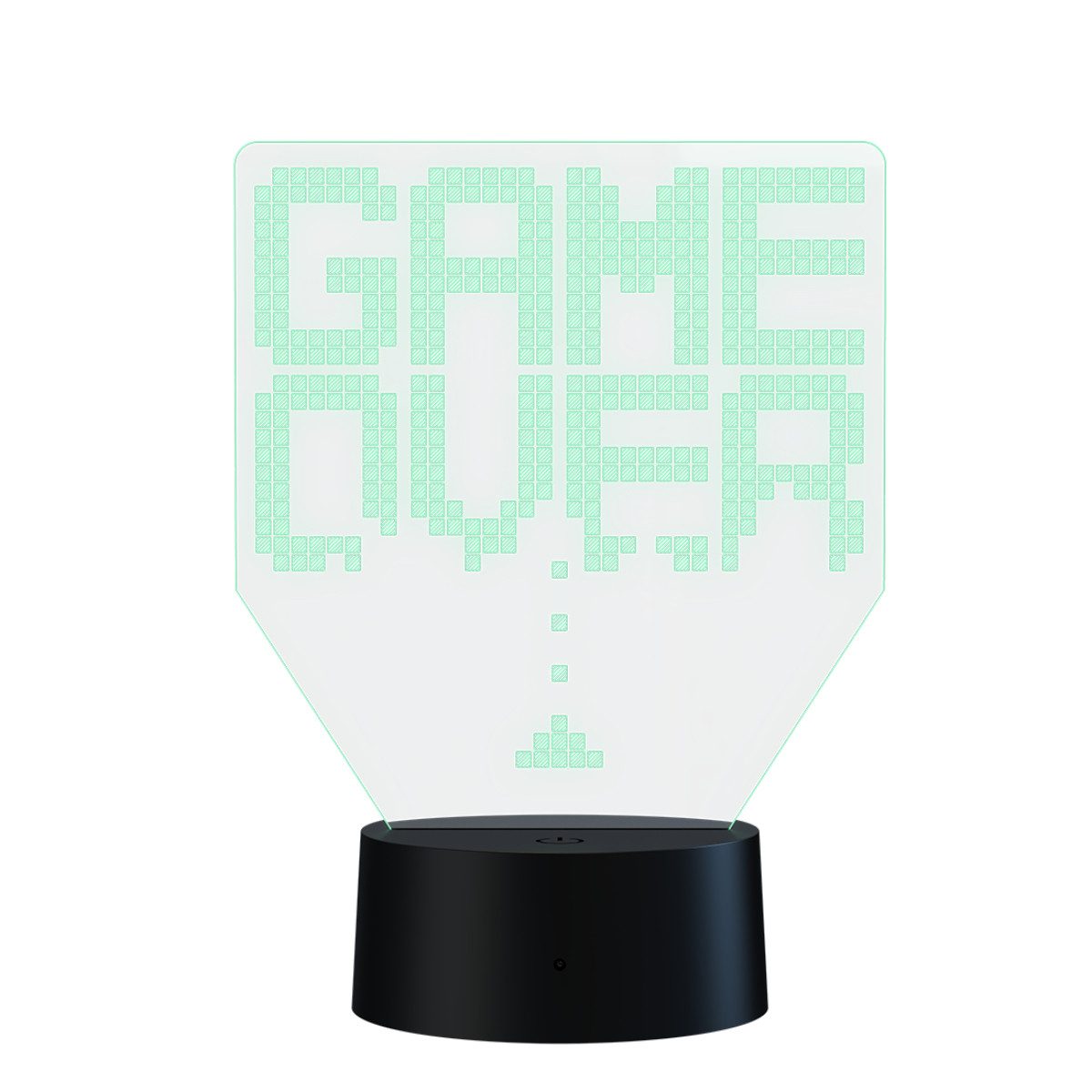 Qware Gaming LED Dekolicht 3D LED Lampe – RGB Tischlampe mit Farbwechsel und Fernbedienung