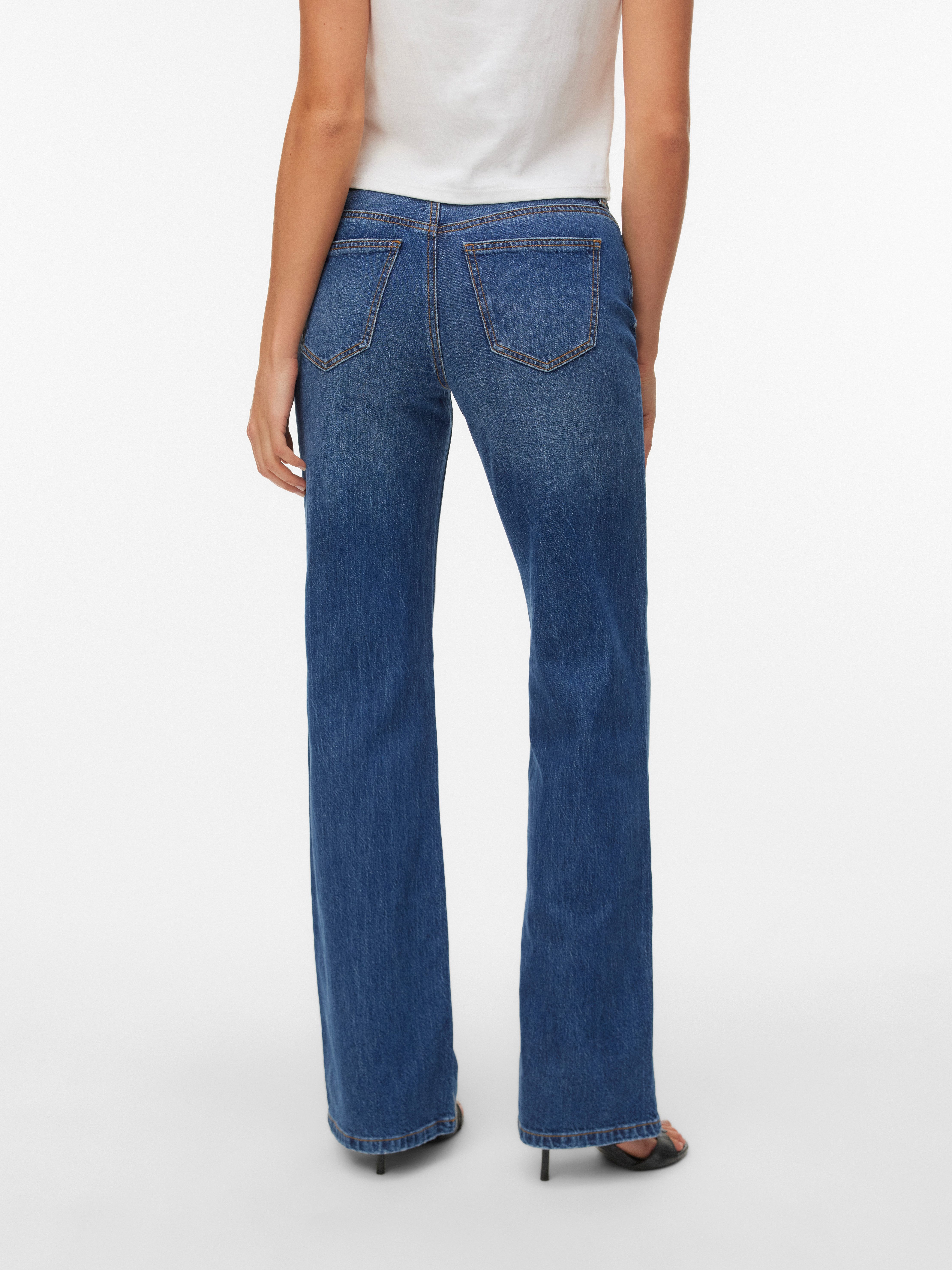 Vero Moda Bootcut-Jeans VMASTA LR BOOTCUT JEANS LI3177 NOOS Baumwollmischun günstig online kaufen