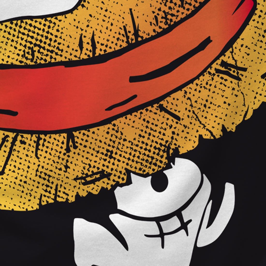 style3 T-Shirt Ruffy Straw Strohhut one piece anime Hut pirat piratenbande günstig online kaufen