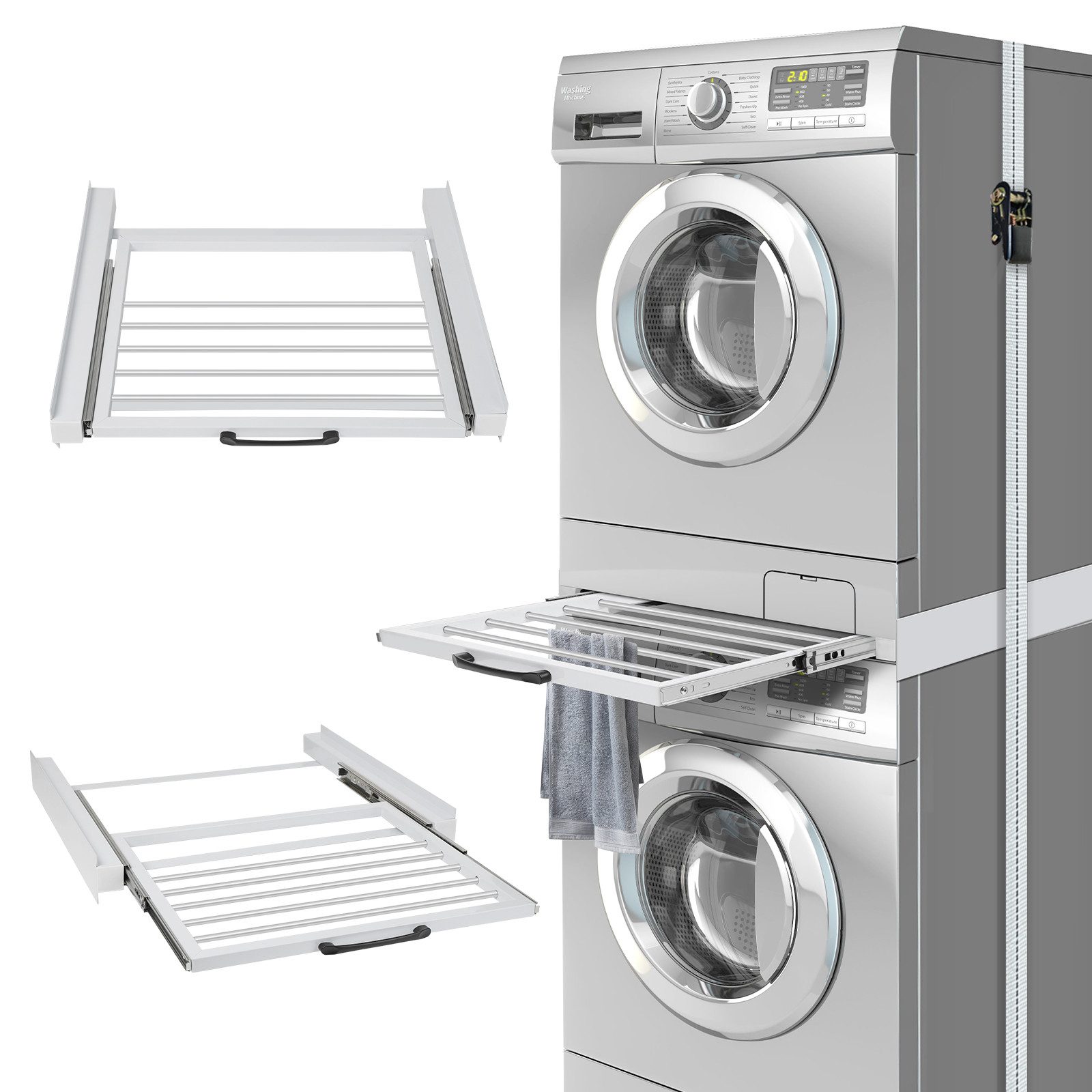 XERSEK Zwischenbaurahmen Verbindungsrahmen mit Ablage Waschmaschine Trockne günstig online kaufen
