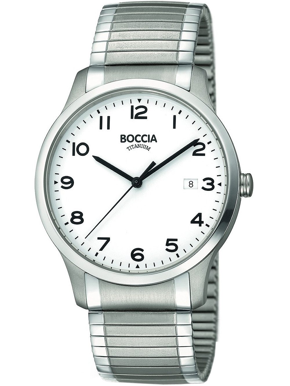 Boccia Quarzuhr Boccia 3616-01 Herrenuhr Zugband Titanium 39mm 5ATM Boccia 3616-01 Herrenuhr Zugband Titanium 39mm 5ATM