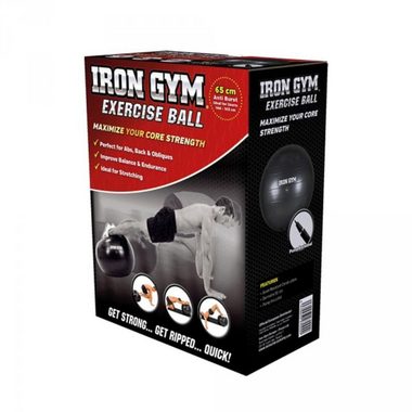 Iron Gym Gymnastikball »Gymanstikball 65 cm Gummi Schwarz IRG029«