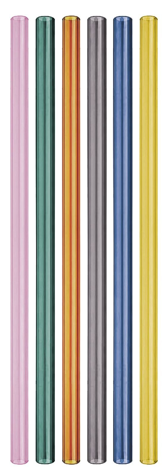 Remember Trinkhalme, Remember bunte Glas Trinkhalme 6-teilig