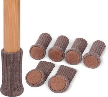 Juoungle Möbelfuß Stuhlbeinsocken, Möbelsocken, Bodenschoner, Möbelkappen 24er-Pack