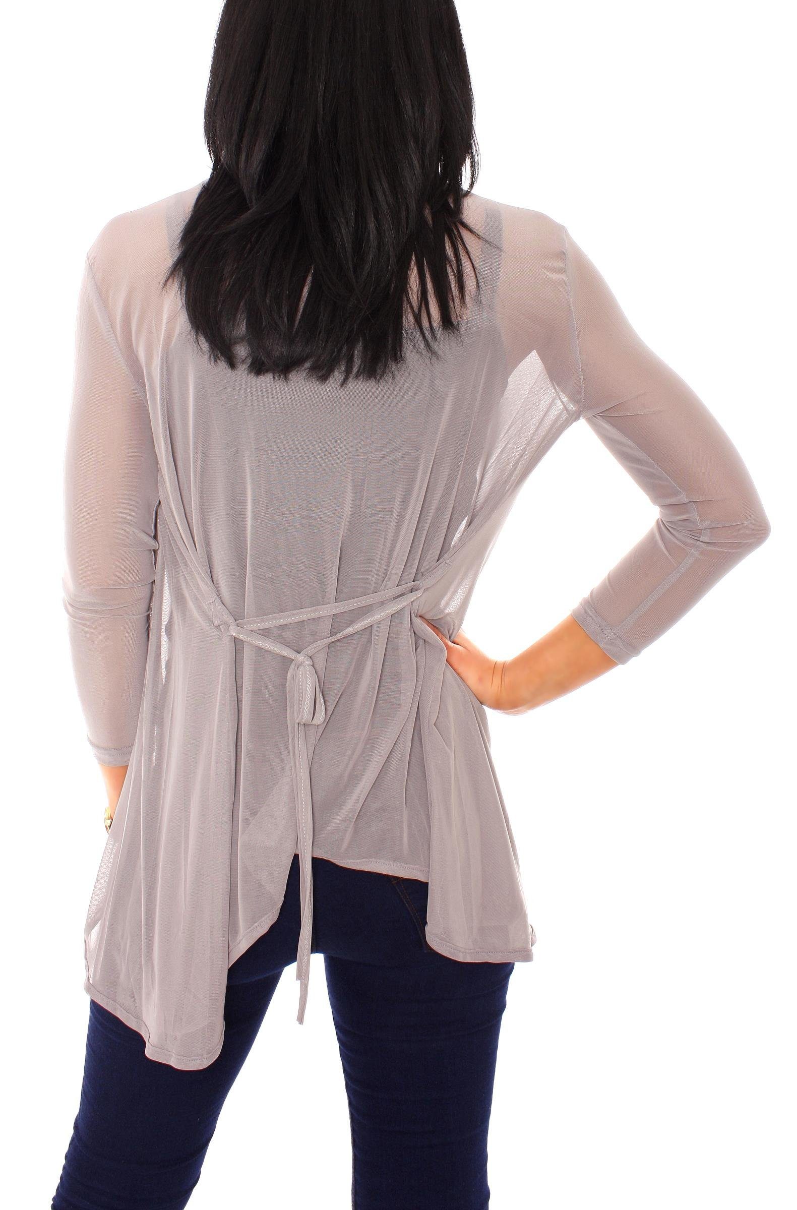 Muse Cardigan Mesh Cardigan Jäckchen transparent günstig online kaufen