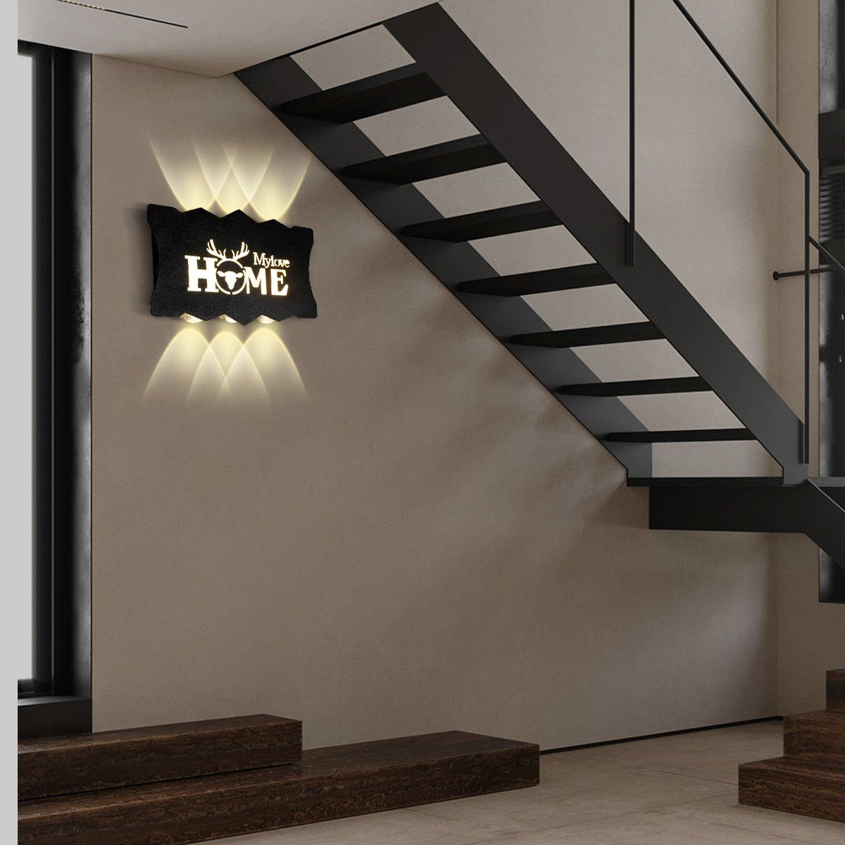 MULISOFT LED Innen Modern Acryl aus Wandleuchte, 16W Wandleuchte Wandlamp Wandbeleuchtung