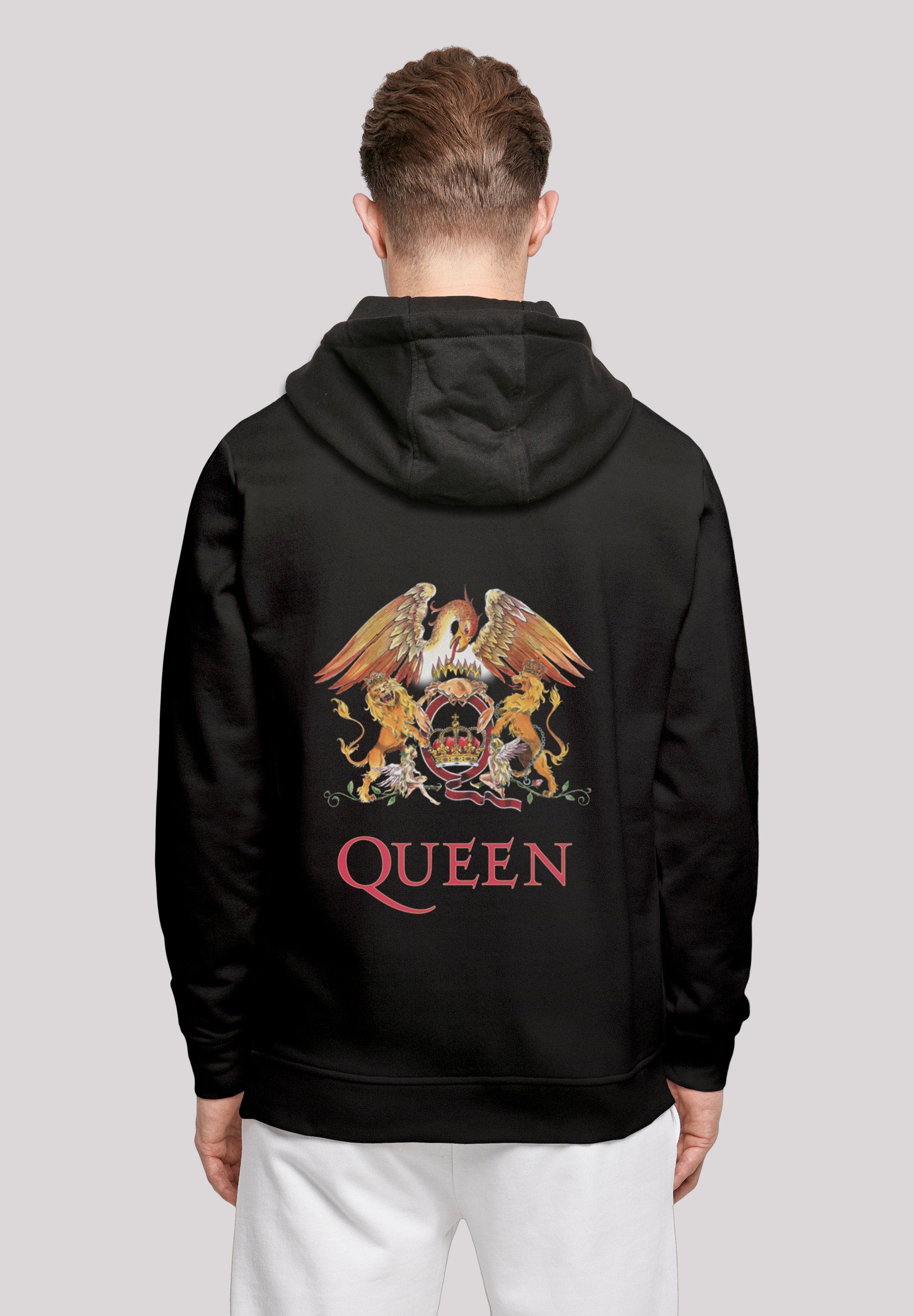 F4NT4STIC Kapuzenpullover Queen Band Classic Crest Logo Print, Verstellbare  Kapuze und geräumige Kängurutasche