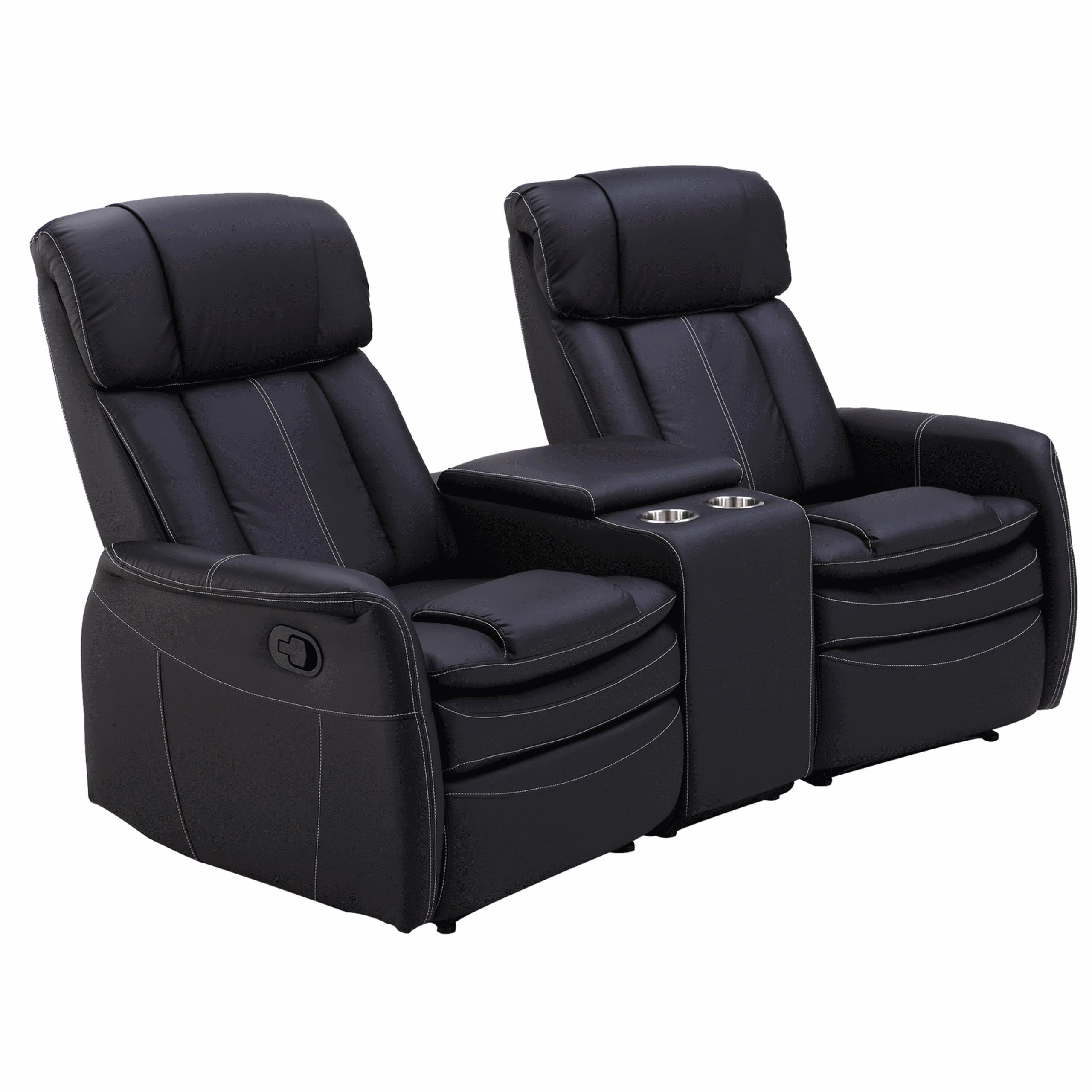 Raburg Relaxsessel »2er Sofa Kinosessel MAXX in SCHWARZ Premium