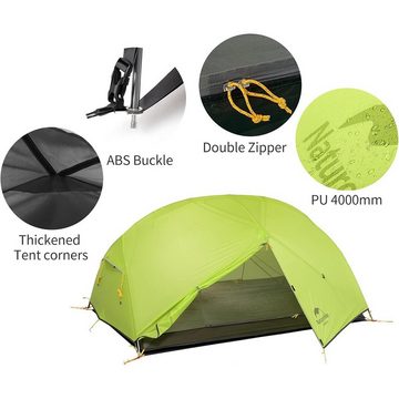 XDeer Kuppelzelt Campingzelt Ultraleichte Zelt 2 Personen Camping Zelt, Rucksackzelte 3-Jahreszeiten-Zelt für Camping Trekking