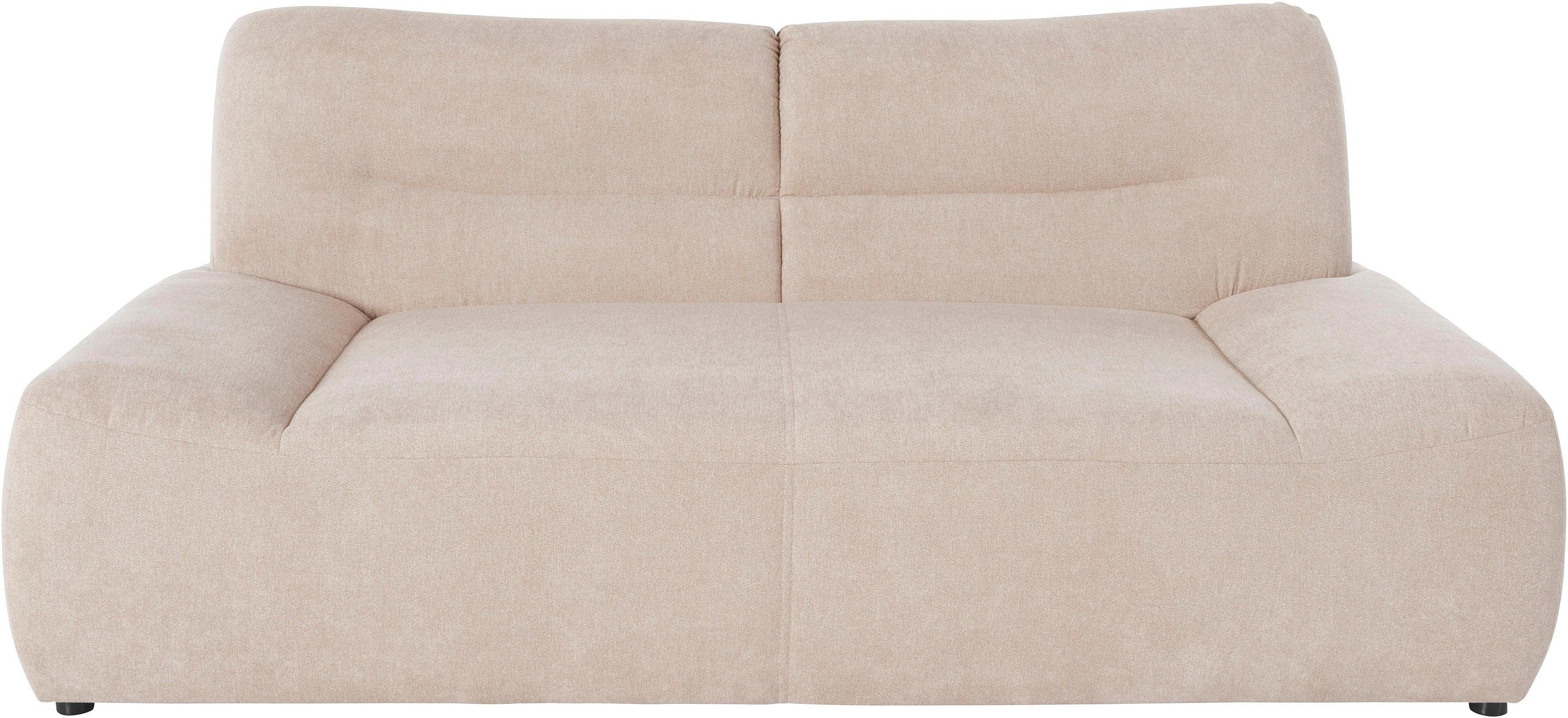 DOMO collection 2-Sitzer Cesena modernes Sofa mit flachen Armlehnen, komfortabel, fester Sitzkomfort, frei im Raum stellbar