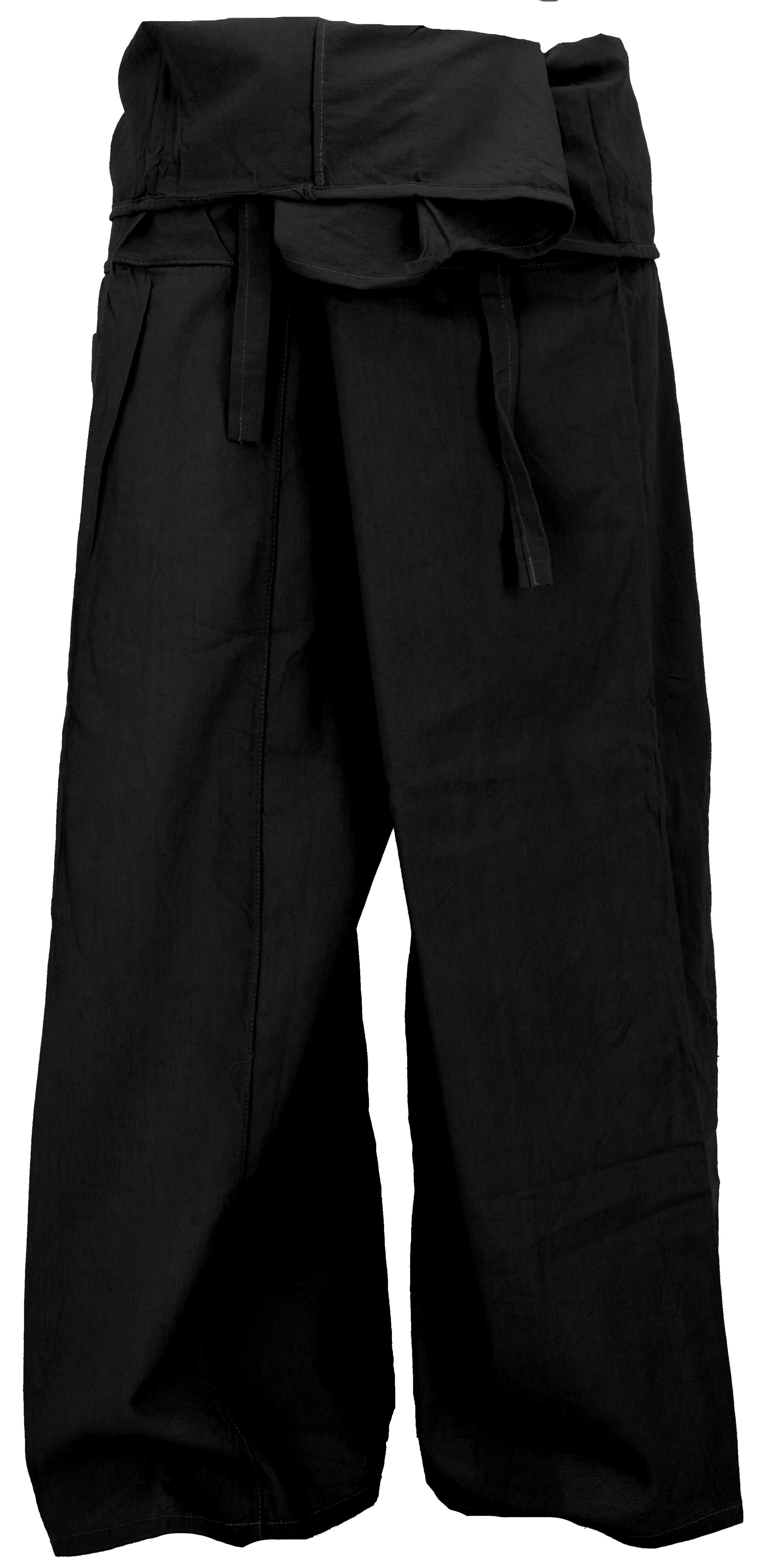 Guru-Shop Relaxhose Thai Fischerhose aus Baumwolle, loose fit.. Ethno Style, alternative Bekleidung