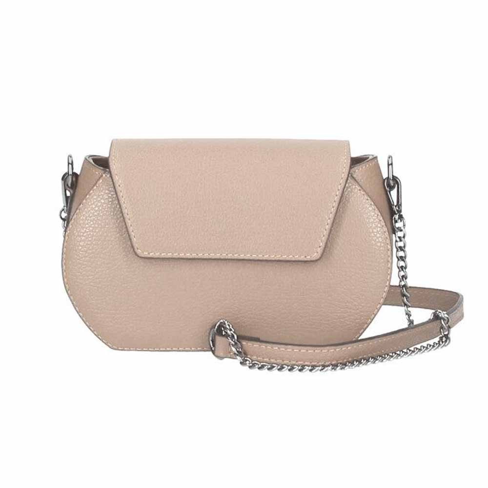 Schultertasche Made in Italy Damen Leder Tasche CrossOver