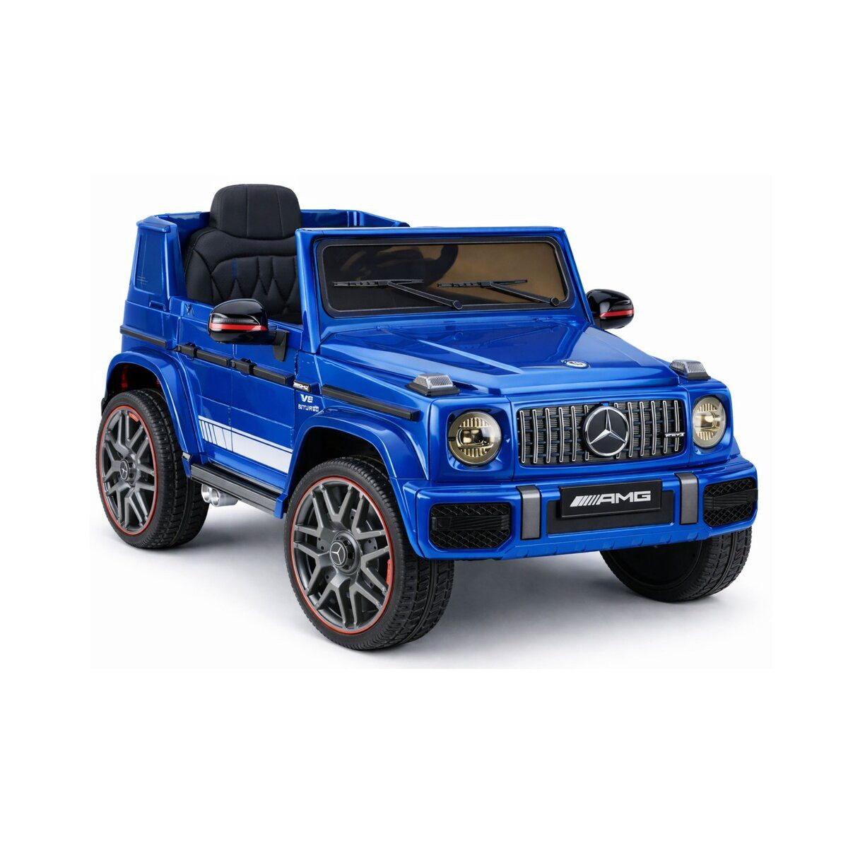 Wisam Elektro-Kinderauto Mercedes AMG G 63 Blau lackiertes elektrisches Kinderauto