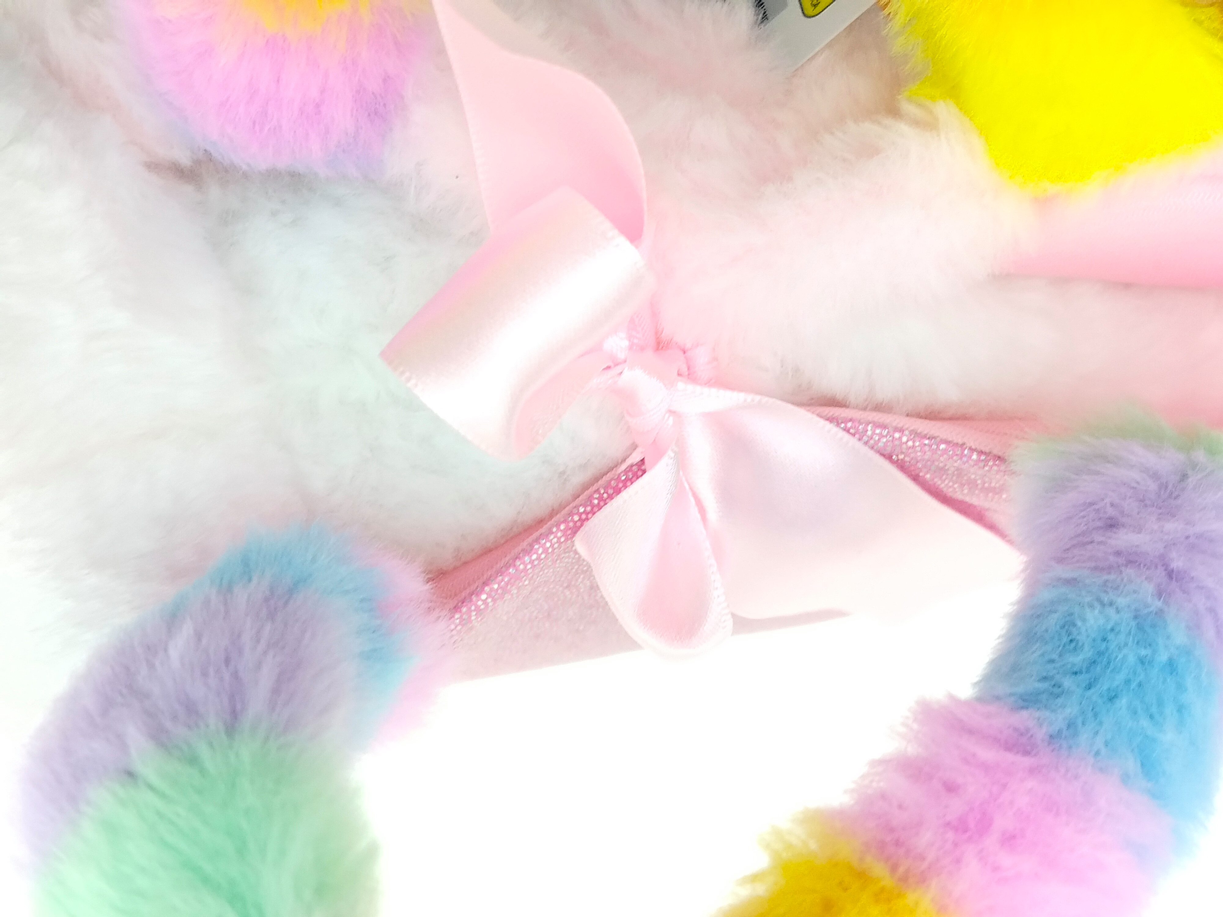 bb Klostermann Kindergartentasche Rosa Plüsch-Handtasche „Sweet“ mit weißer Plüschkatze