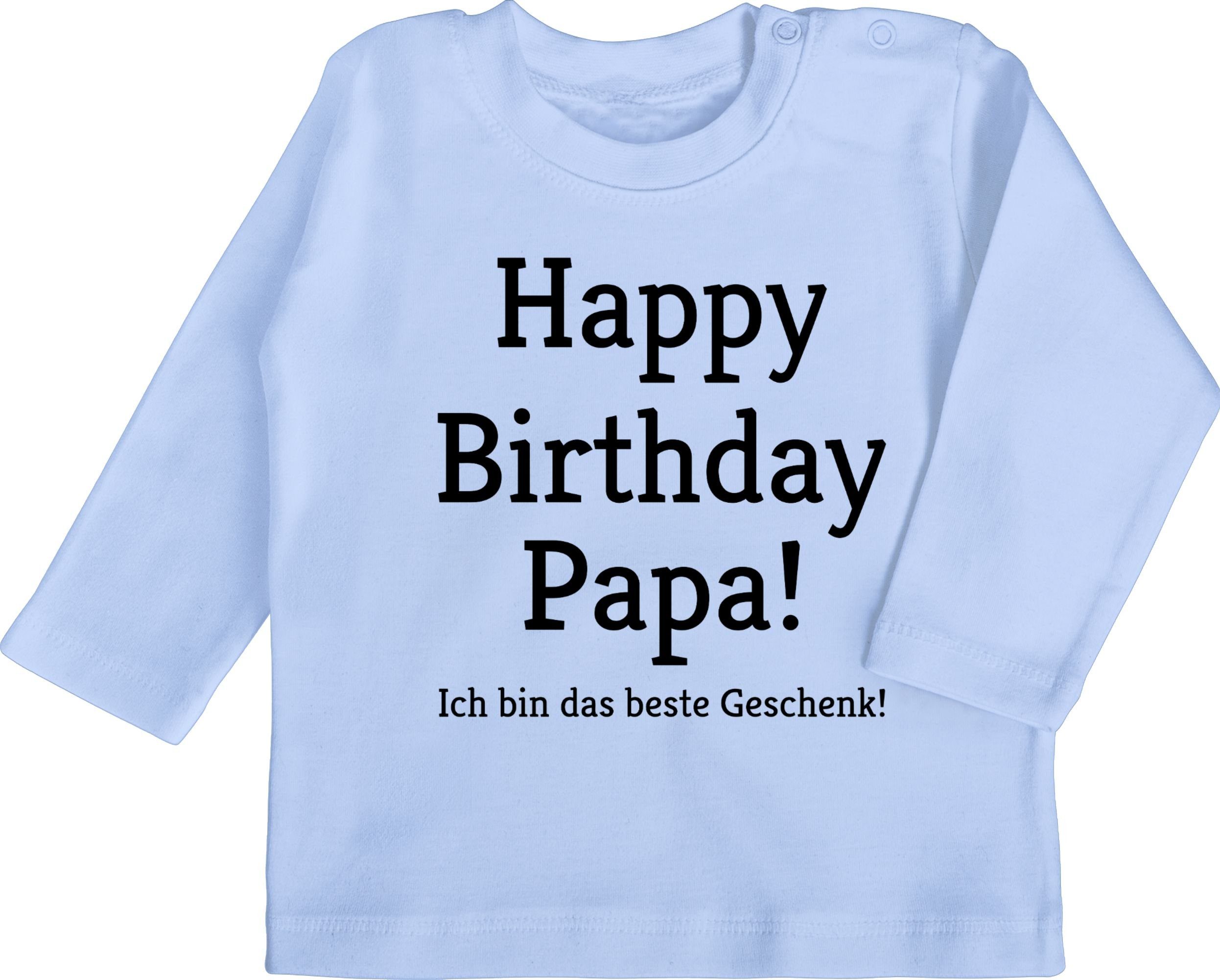 Geschenk! Babyblau Birthday Baby das Shirtracer bin T-Shirt 2 Geschenke Happy Ich Papa! Event