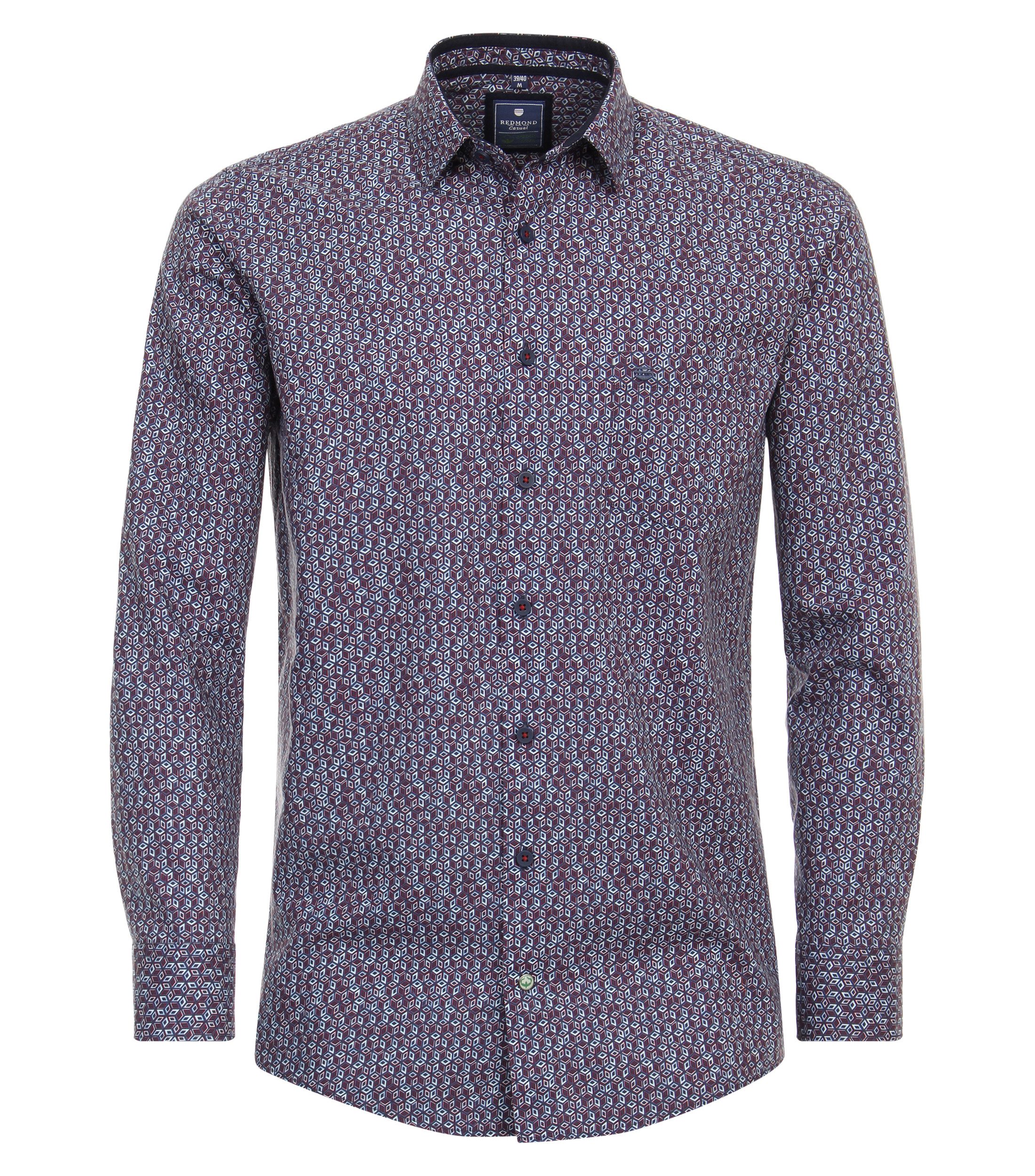 Langarmhemd Druck Modern Fit