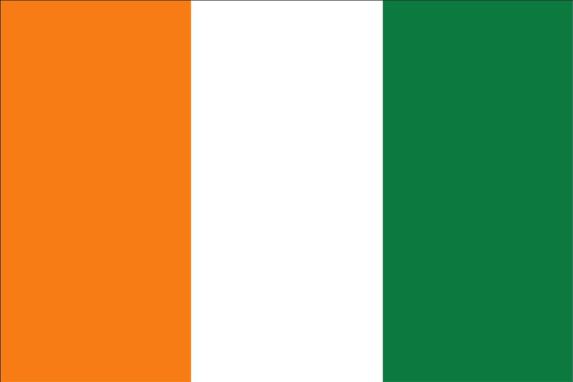 flaggenmeer Flagge Elfenbeinküste 160 g/m² Querformat