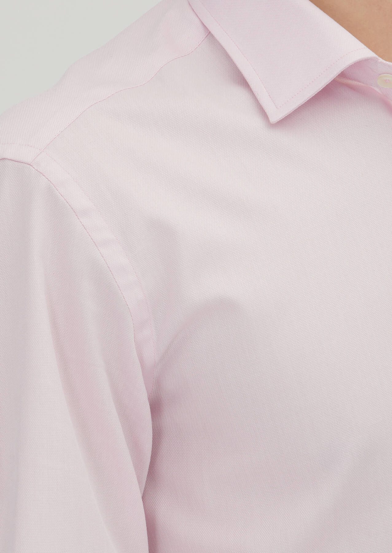 RAMSEY Hemdbluse Rosa Regular Fit Baumwollhemd 100%