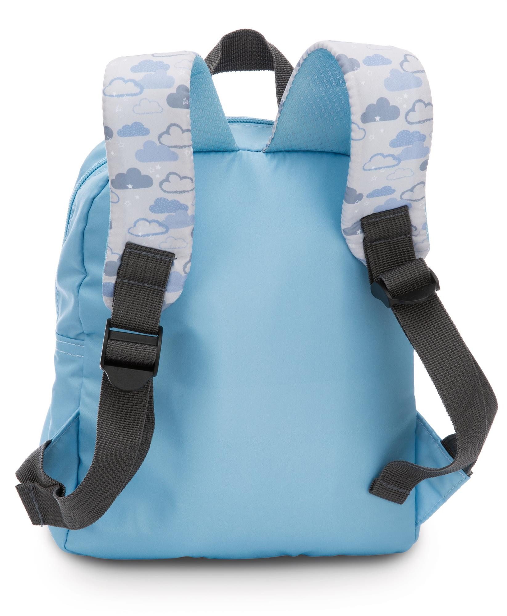 Nici Kuscheltier Rucksack blau mit Plüschtier roter Panda 25 cm