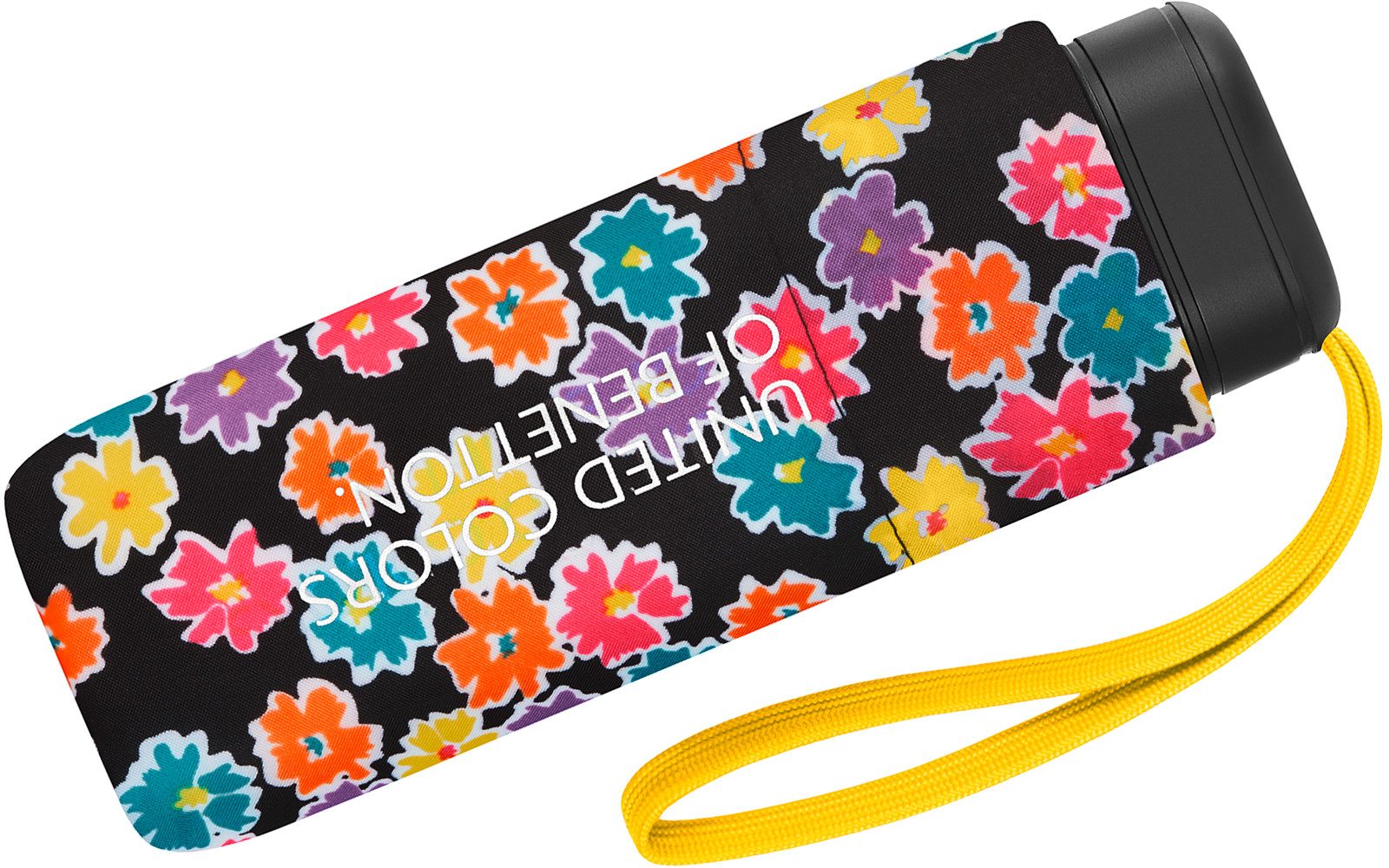 United Colors of Benetton Taschenregenschirm für Damen mit Handöffner Ultra Mini Flat FS 2026, modernes Design, klein, leicht und stabil