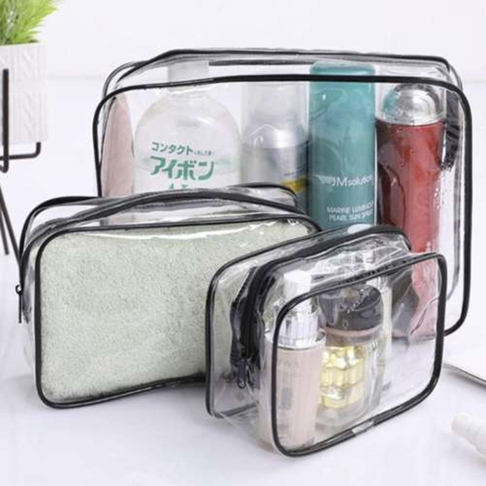 soulima Kosmetiktasche Reisetasche 3-in-1 Kosmetiktasche (Spar-Set, 3-tlg., Universal), drei Kosmetiktaschen in verschiedenen Größen (klein, mittel, groß)