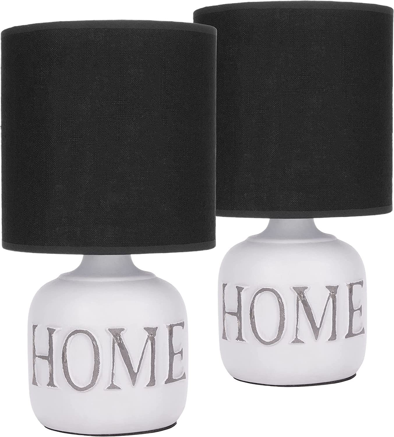 BRUBAKER Nachttischlampe 2er Set Tischlampe Home günstig online kaufen