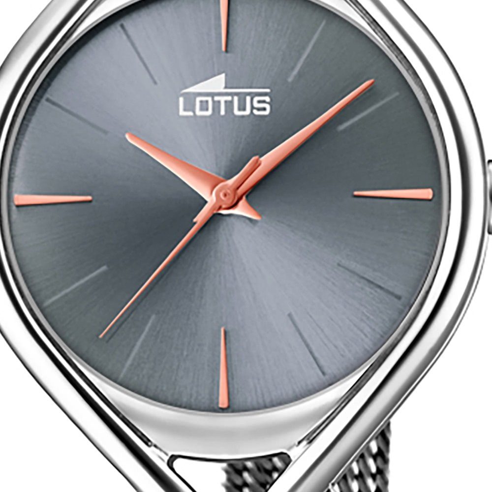 Damen Uhren Lotus Quarzuhr UL18743/2 Lotus Damen Armbanduhr Bliss 18743/2, Damenuhr oval, mittel (ca. 33mm), Edelstahl, Edelstah