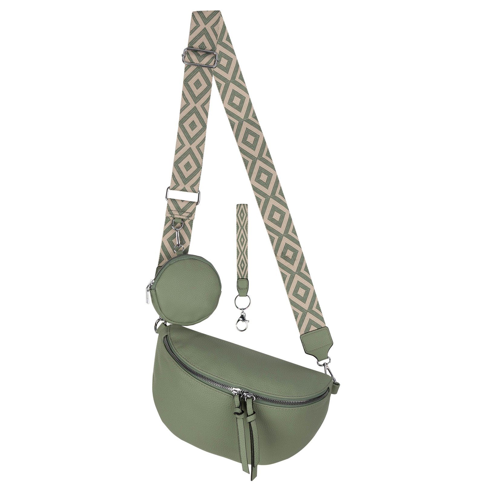 EAAKIE Gürteltasche Bauchtasche Umhängetasche Crossbody-Bag Kunstleder günstig online kaufen