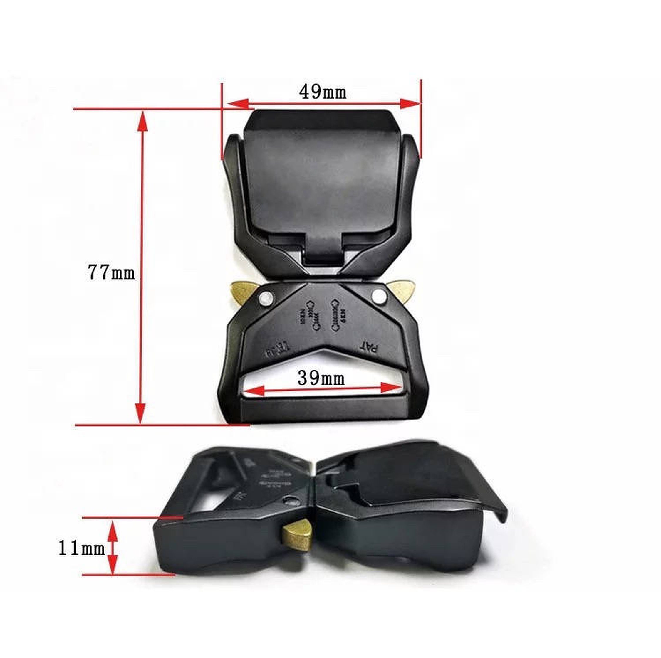 shenky Laufgürtel Herren Arbeitshose, Herren) Ausrüstung schwarz Arbeitsgürtel 150cm Schnalle Schnellspann Bundeswehr Taktischer Gürtel (Gürtel Gürtel