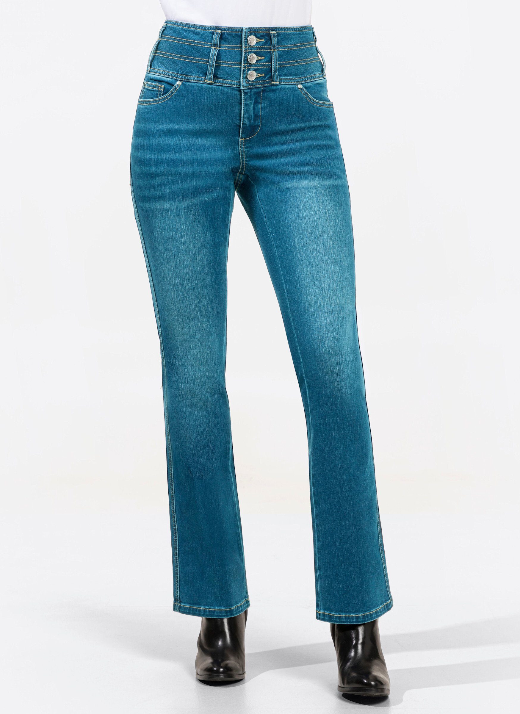 WITT WEIDEN Bequeme Jeans blue-stone-washed