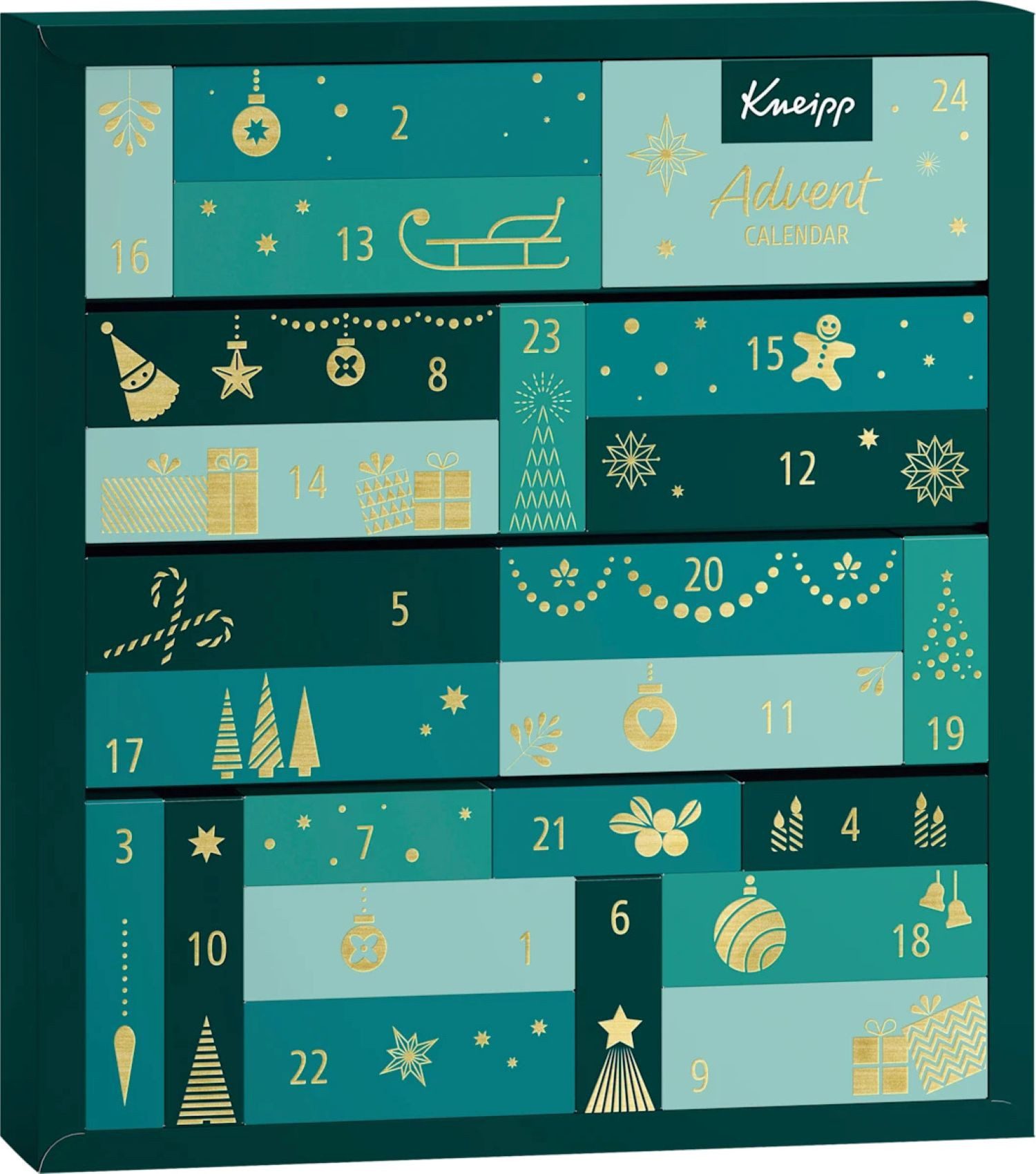 Kneipp Kosmetik-Adventskalender Adventskalender 2025, Kalender mit 24 Türchen