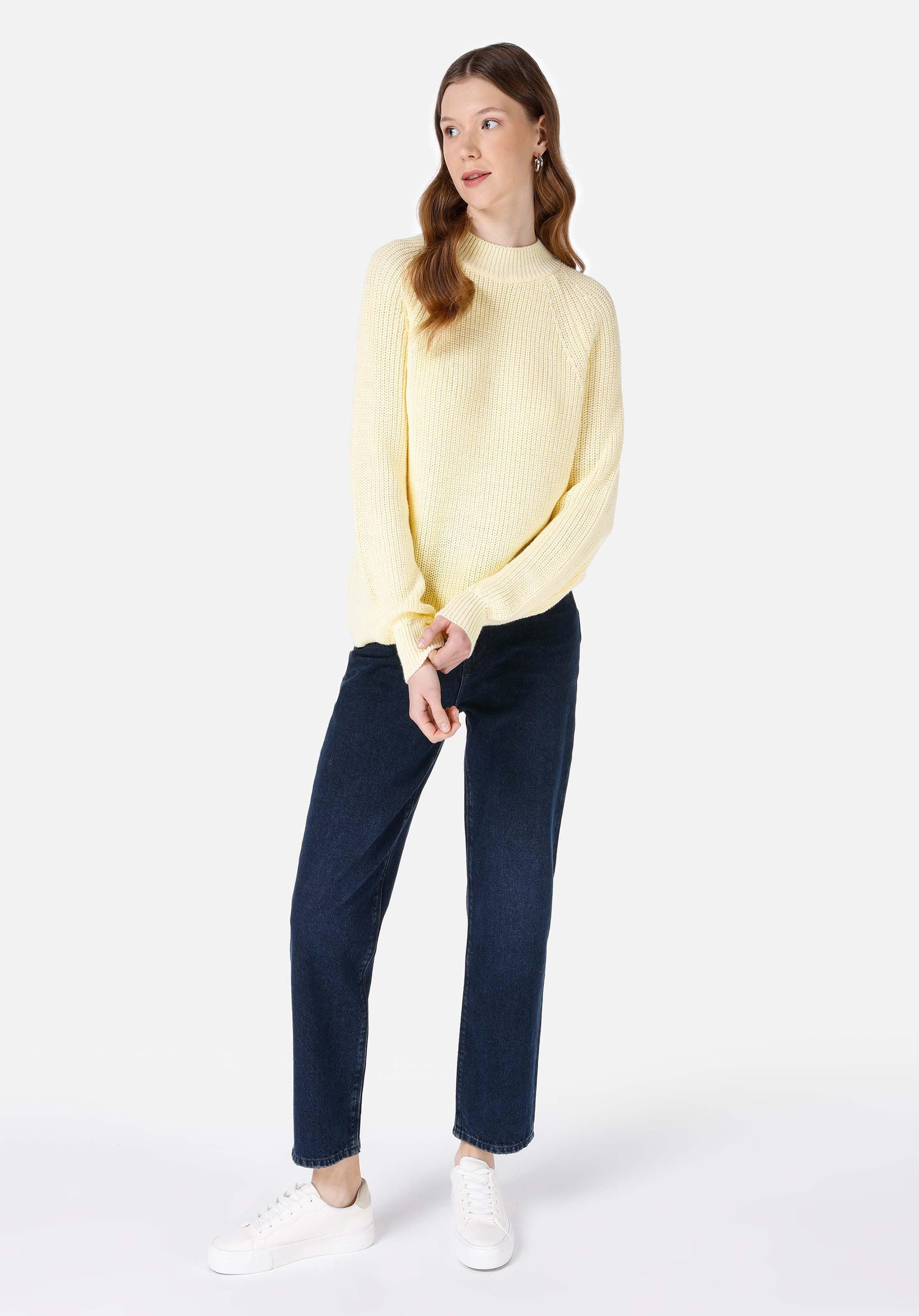 Colins Streifenpullover Colins Regular Fit Rundhals-Sari-Pullover für Damen