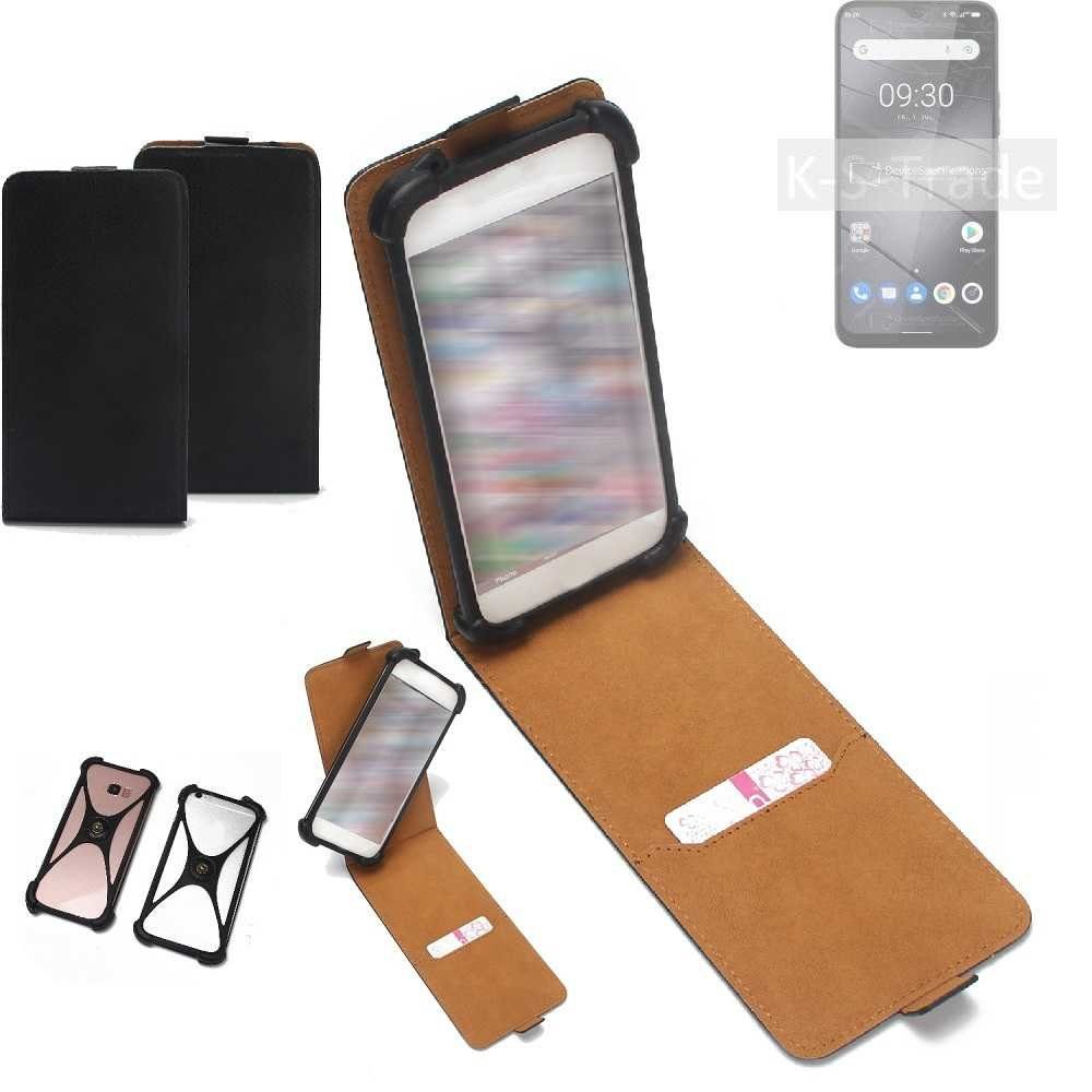K-S-Trade Handyhülle für Gigaset GS5 Lite, Handyhülle Schutzhülle Hülle Case Cover Flip Style Bumper