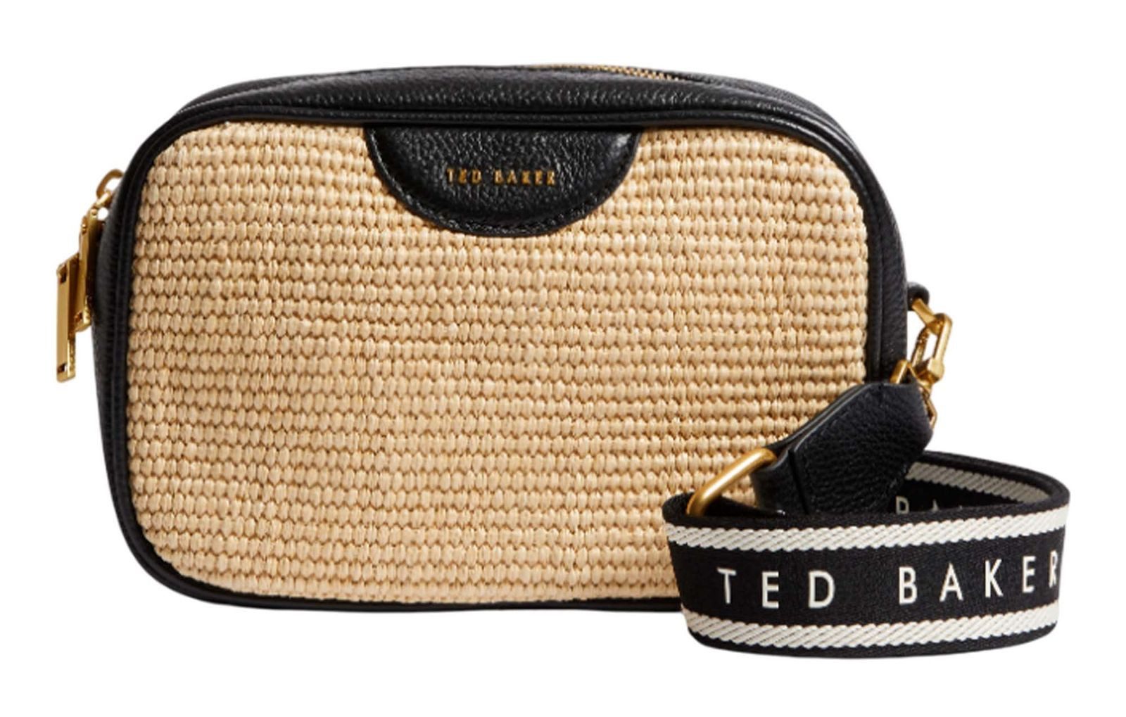 Ted Baker Umhängetasche Bardas Webbing Faux Raffia Camera Crossbody Bag