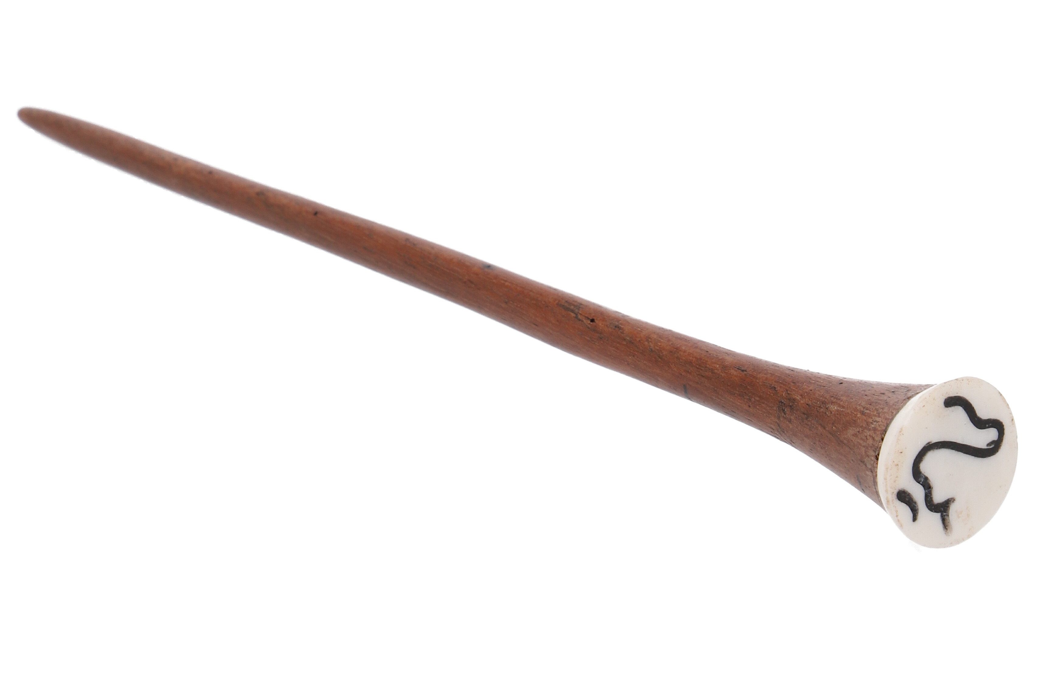 Guru-Shop Haarspange Holz Haarspange, Haarnadel mit Muschel - Modell 8