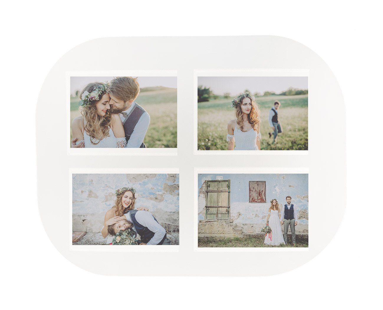 trendfinding Platzset Foto Tischsets, (6-St), für 4 Fotos im Format 10 x 15 günstig online kaufen