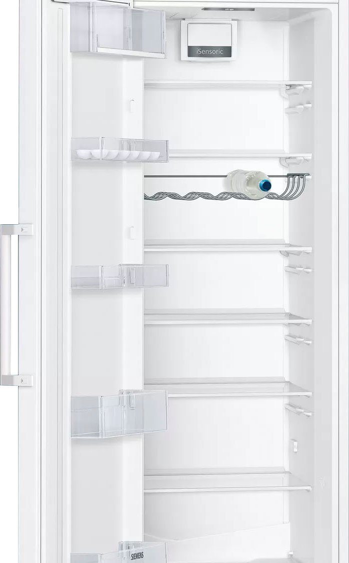 SIEMENS Kühlschrank breit iQ300 hoch, 60 cm KS36VVWEP, weiß cm 186